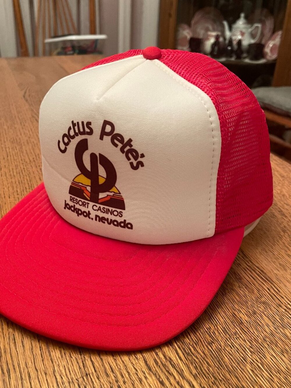 Vintage Cactus Pete's Resort Casinos Jackpot Nevada Snapback Trucker Hat Cap